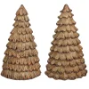 Mica Decorations Kerstdecoratie>Boom deco hout 16 cm