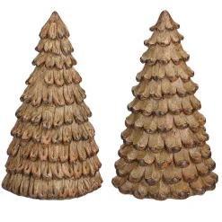 Mica Decorations Kerstdecoratie>Boom deco hout 16 cm