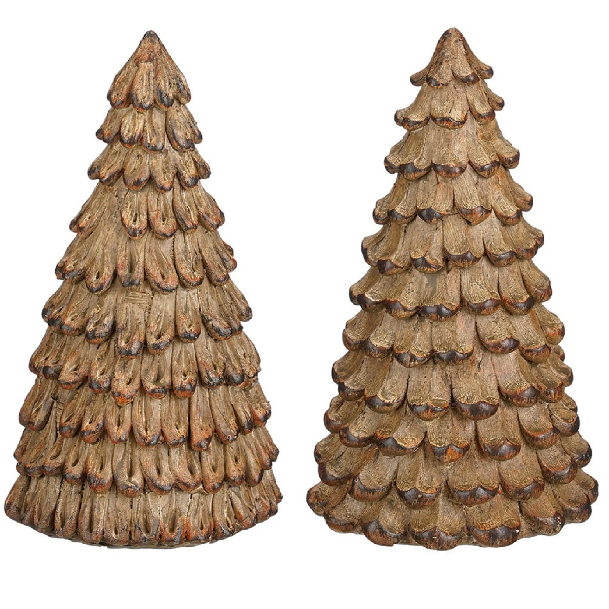 Mica Decorations Kerstdecoratie>Boom deco hout 16 cm