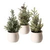 Boltze home Kerstdecoratie>Boom deco met pot 23cm