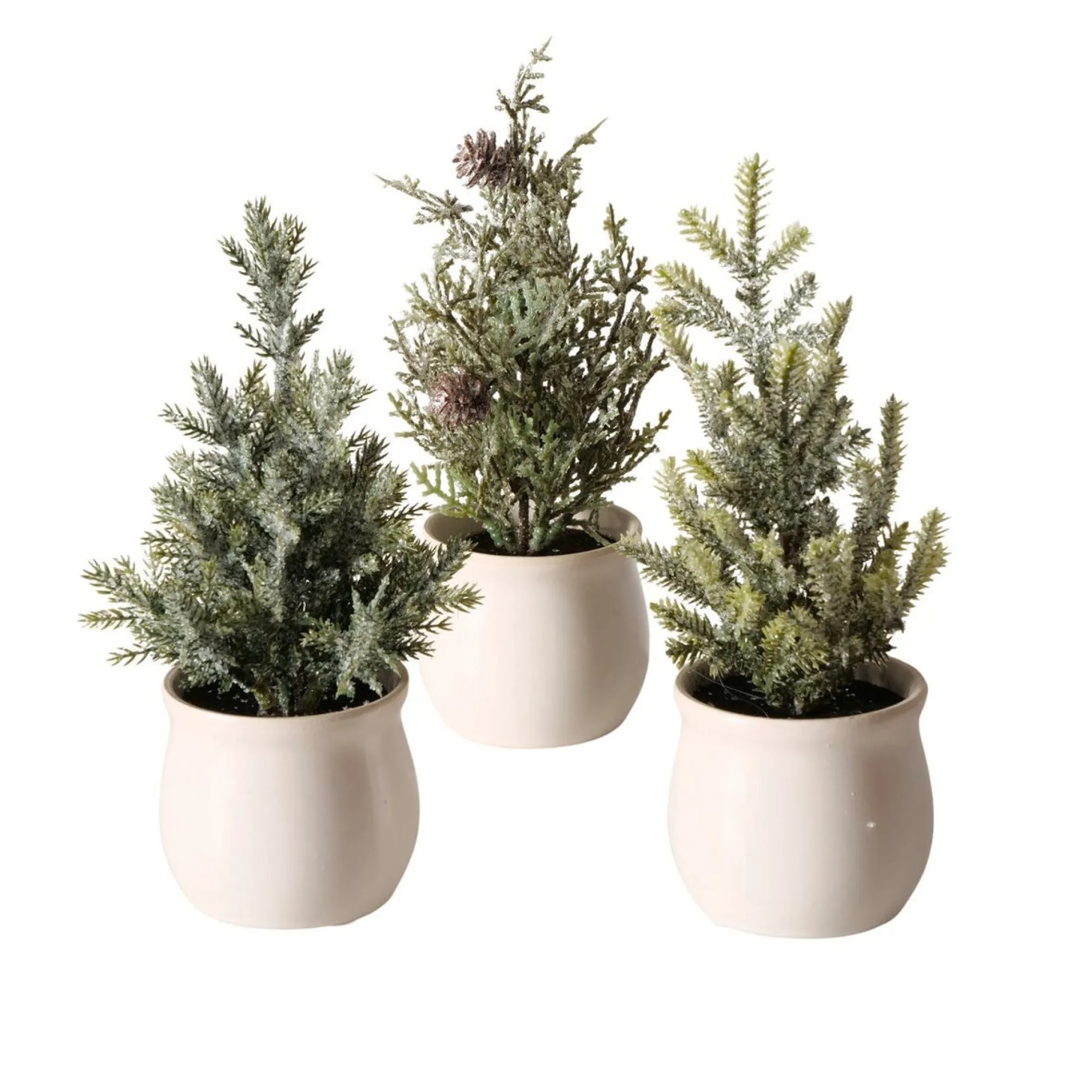 Boltze home Kerstdecoratie>Boom deco met pot 23cm