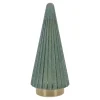 Kerstdecoratie>Boom glas groen LED 25cm
