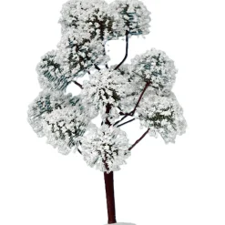 Kerstdorp>Boom met sneeuw