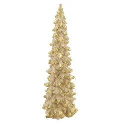Natural Collections Kerstdecoratie>Boom poly goud 7x24cm