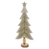 Kerstdecoratie>Boom vilt groen 32cm