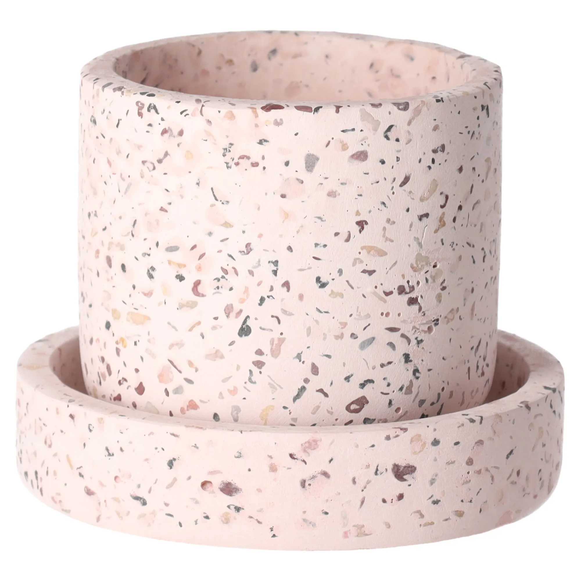 Natural Collections Woondecoratie>Bord cement roze 13 x 3 cm