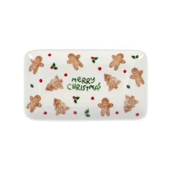 O'malley Kerstdecoratie>Bord Ginger Christmas 18x10cm