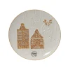 Decoris Kerstdecoratie>Bord ginger 3D 22cm