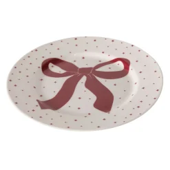 Boltze home Kerstdecoratie>Bord strik Ribba 21cm