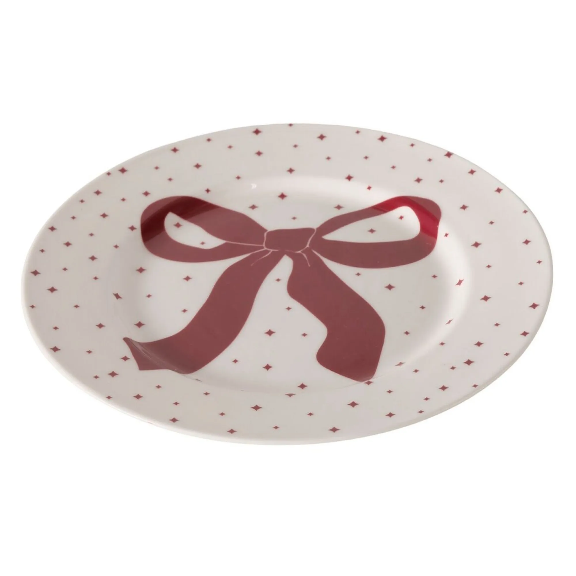 Boltze home Kerstdecoratie>Bord strik Ribba 21cm