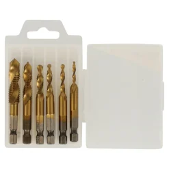 Lotus Toebehoren Elektrisch Gereedschap>Borenset zelftappend titanium 6-delig