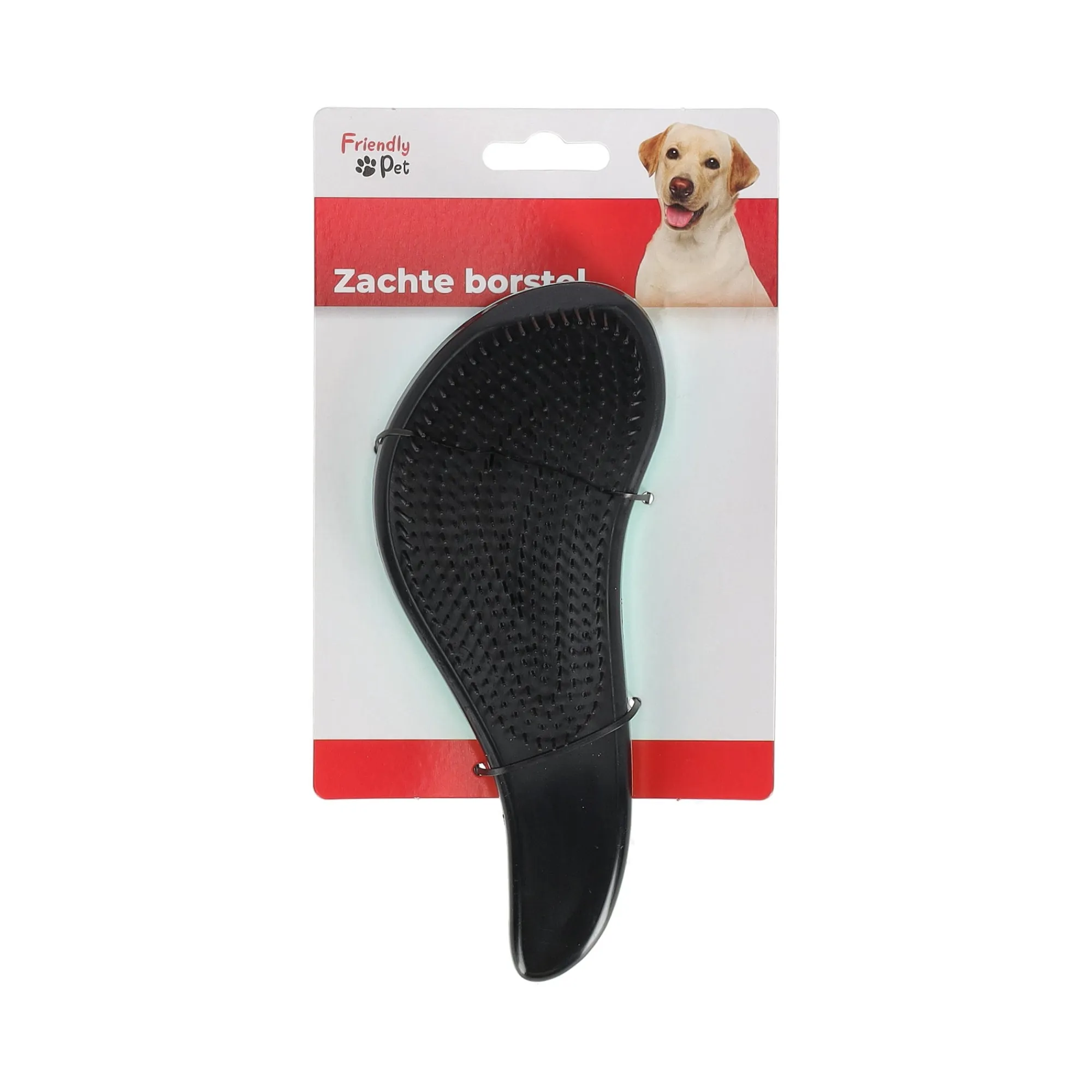 Friendly Pet Kattenverzorging|Hondenverzorging>Borstel huisdier zacht ergonomisch groen