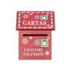 Kerstdecoratie>Brievenbus rood 13x19x7cm