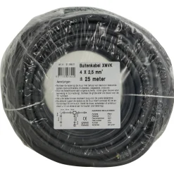 Q-link Installatiemateriaal>Buitenkabel 25 m 4 x 2.5 mm² XMVK