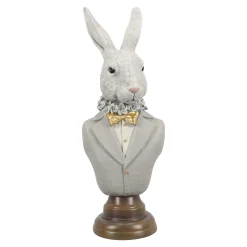 O'malley Pasen>Buste konijn grijs 39cm