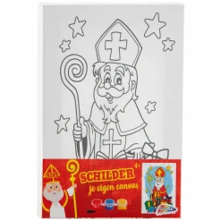 Creative Craft Group Kerstdecoratie>Canvas 20 x 15 cm Sint