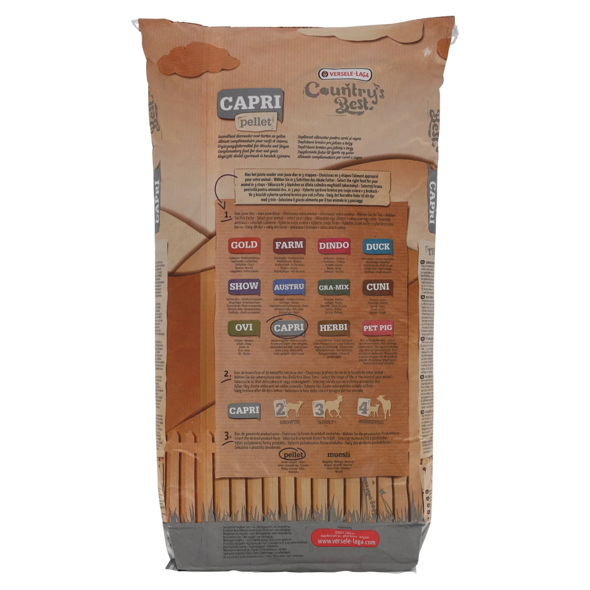 Versele Laga Geit>Caprina 3-4 pellet geit en hert 20 kg Country's Best