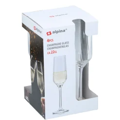 Alpina Koken & Tafelen>Champagneglas 4st