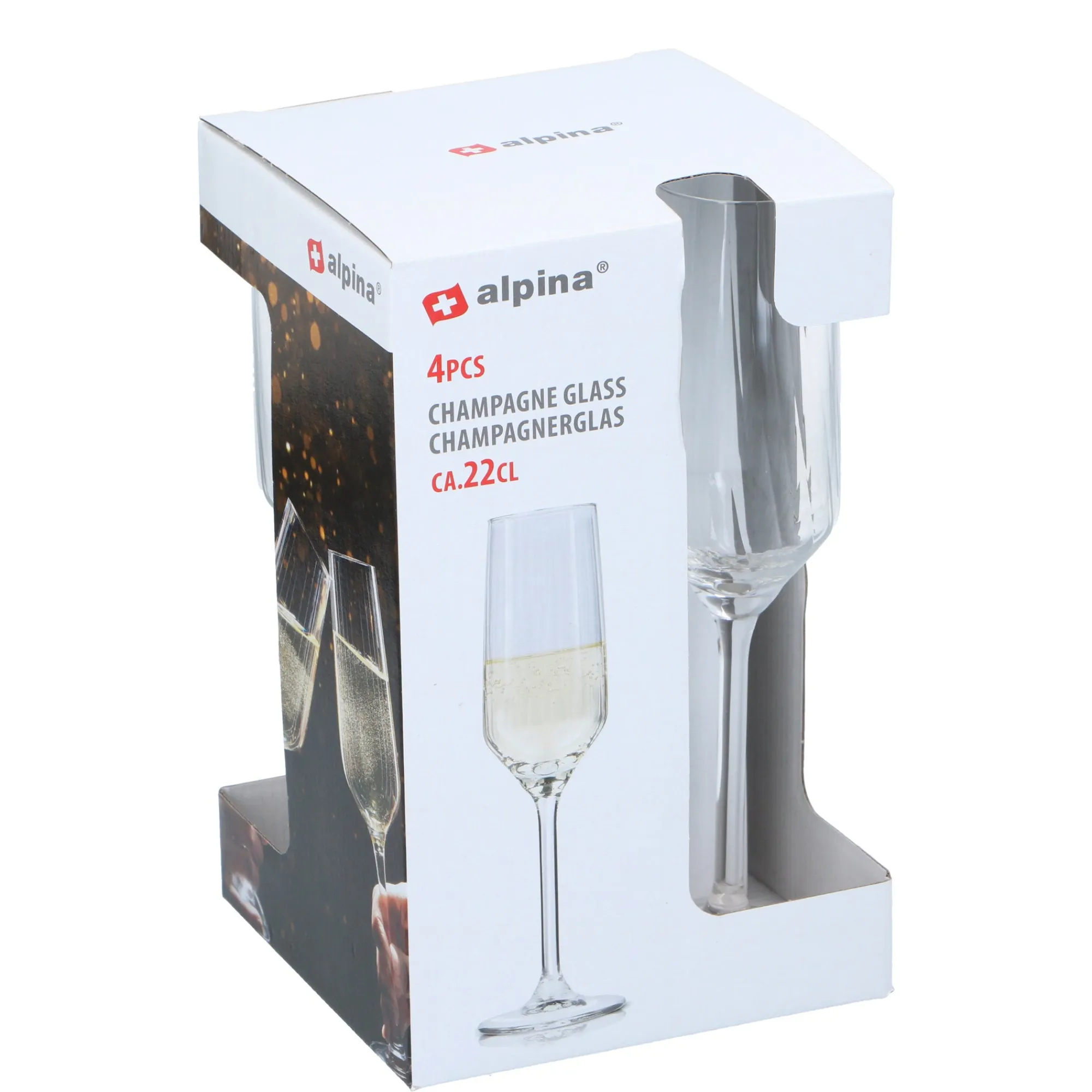 Alpina Koken & Tafelen>Champagneglas 4st