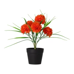 Kunstplanten En Kunstbloemen>Chrysant in pot roze, oranje, crème