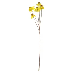 Everlands Kunstplanten En Kunstbloemen>Coneflower geel 92 cm