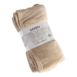 O'malley Plaids En Sierkussens>Coral fleece zand 150 x 200 cm