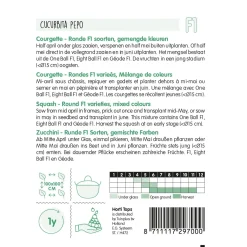 Horti Tops Moestuin>Courgette ronde soorten mix
