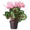 Kunstplanten En Kunstbloemen>Cyclaam plant 4 assorti