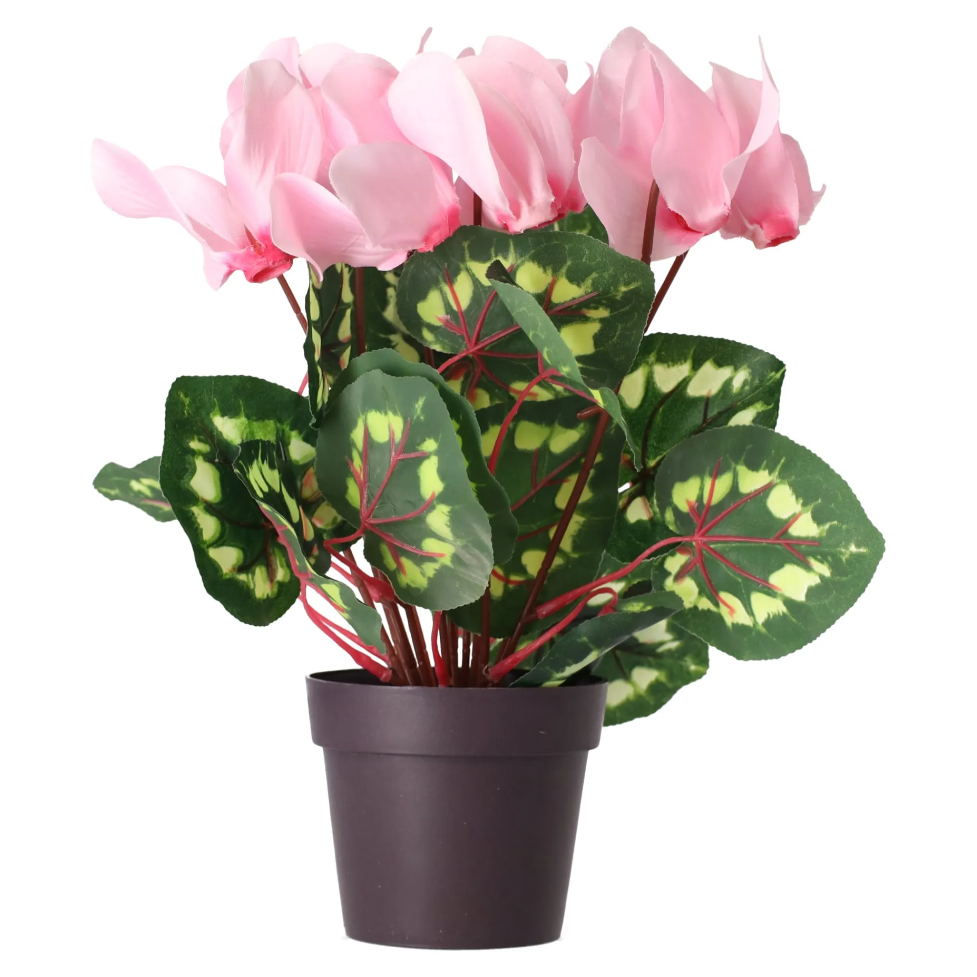 Kunstplanten En Kunstbloemen>Cyclaam plant 4 assorti