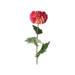Everlands Kunstplanten En Kunstbloemen>Dahlia op steel fuchsia 75 cm
