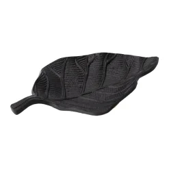 Woondecoratie>Deco blad metaal Parksville 16 cm zwart