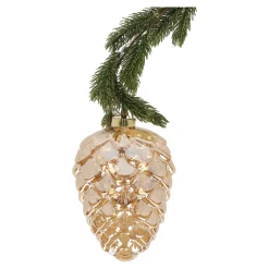 O'malley Kerstdecoratie>Dennenappel met dennentak 15 LED