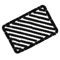 Woondecoratie>Deurmat draad kokos 60x40cm zwart