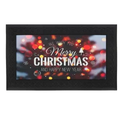 Kerstdecoratie>Deurmat kerst met muziek 2 75 x 45 cm