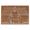 Kerstdecoratie>Deurmat kokos ginger home 60x40cm