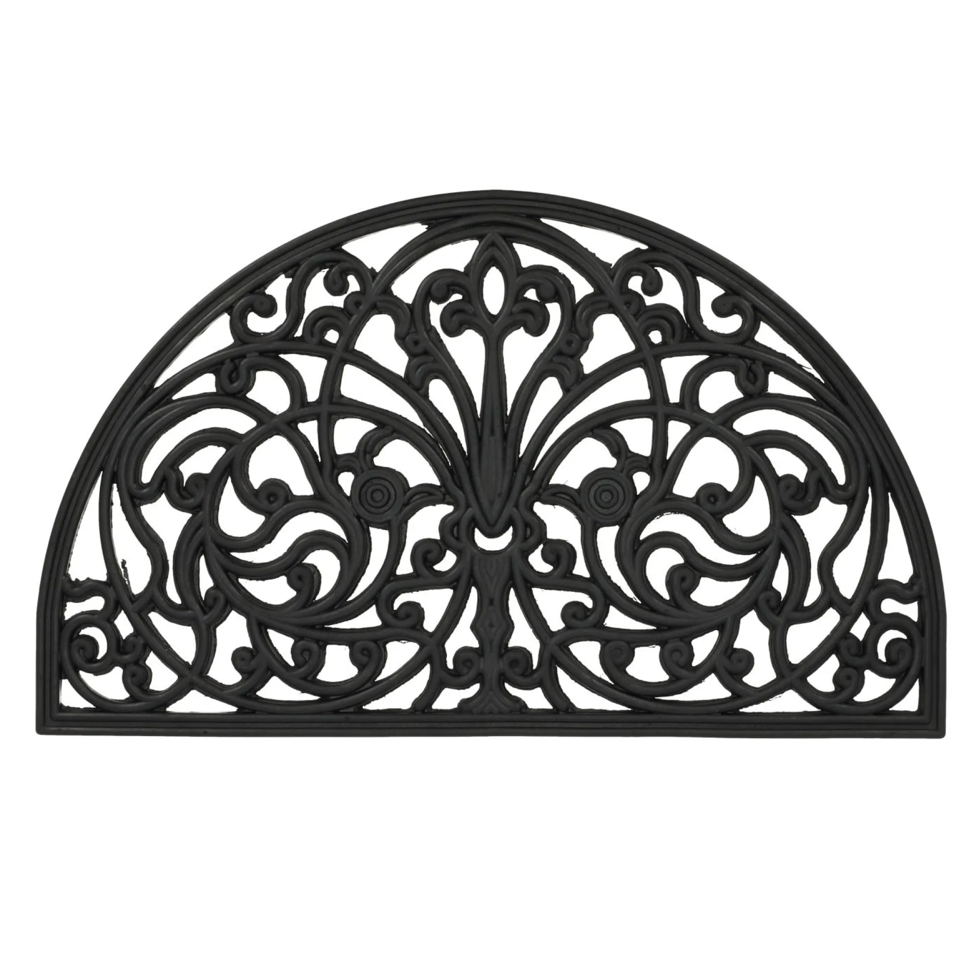 Van Cranenbroek Woondecoratie>Deurmat rubber halfrond 45 x 75 cm