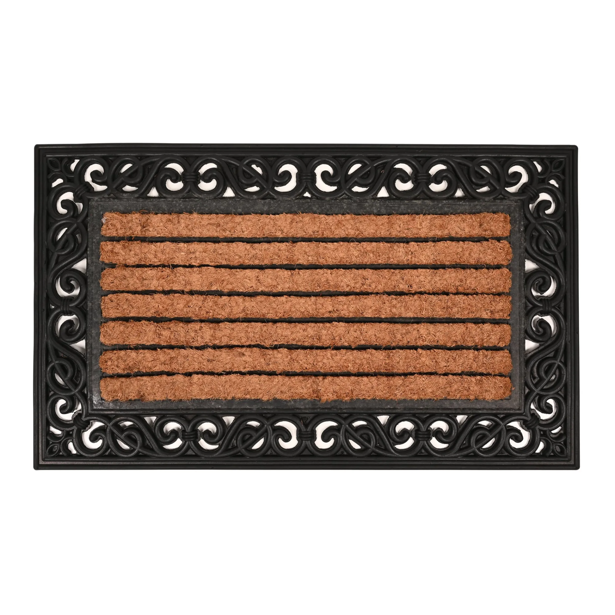 Van Cranenbroek Woondecoratie>Deurmat rubber-kokos rechthoek 45x75cm