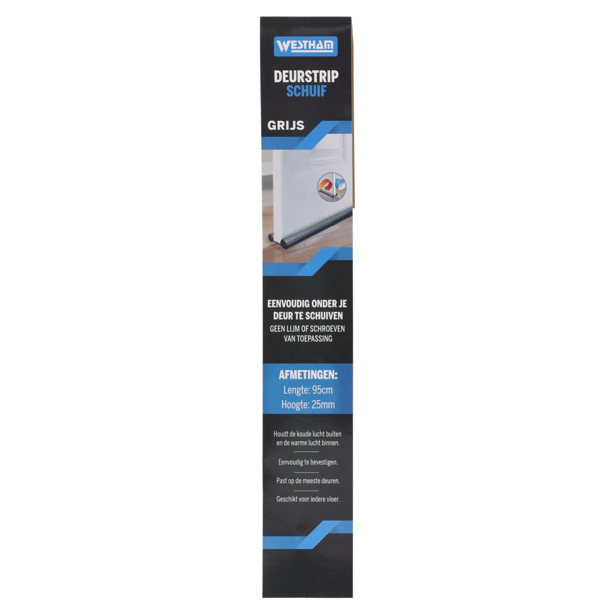 Westham Woondecoratie>Deurstrip schuif grijs 95 cm