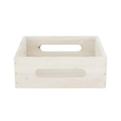 Natural Collections Woondecoratie>Dienblad hout 18 x 18 x 6 cm white