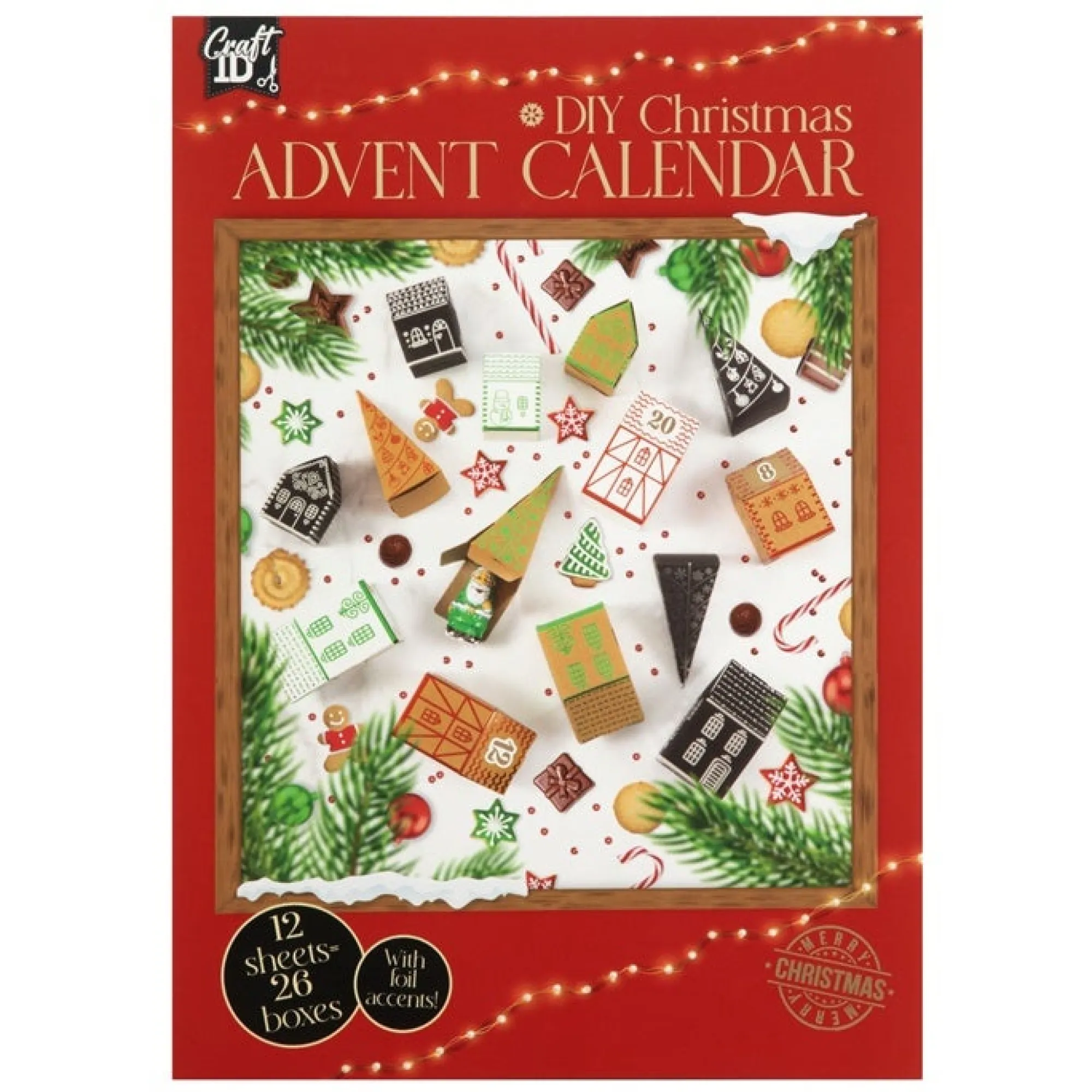 Creative Craft Group Kerstdecoratie>DIY advent A4 250gsm kerst