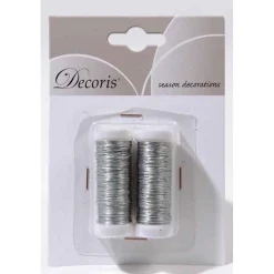 Decoris Woondecoratie>Draad metaal 3mm 6m zilver 2st