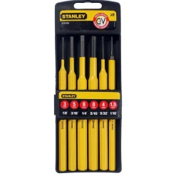 Stanley Handgereedschap>Drevel en centerpunten set 6-delig