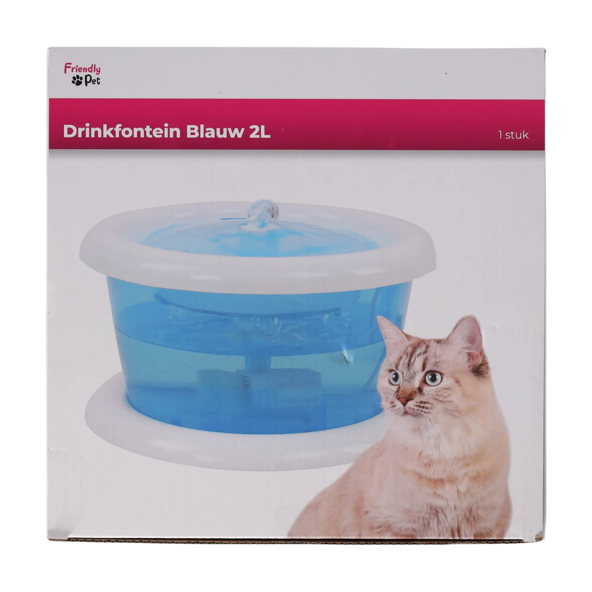 Friendly Pet Drinkfontein Kat>Drinkfontein blauw 2l FP