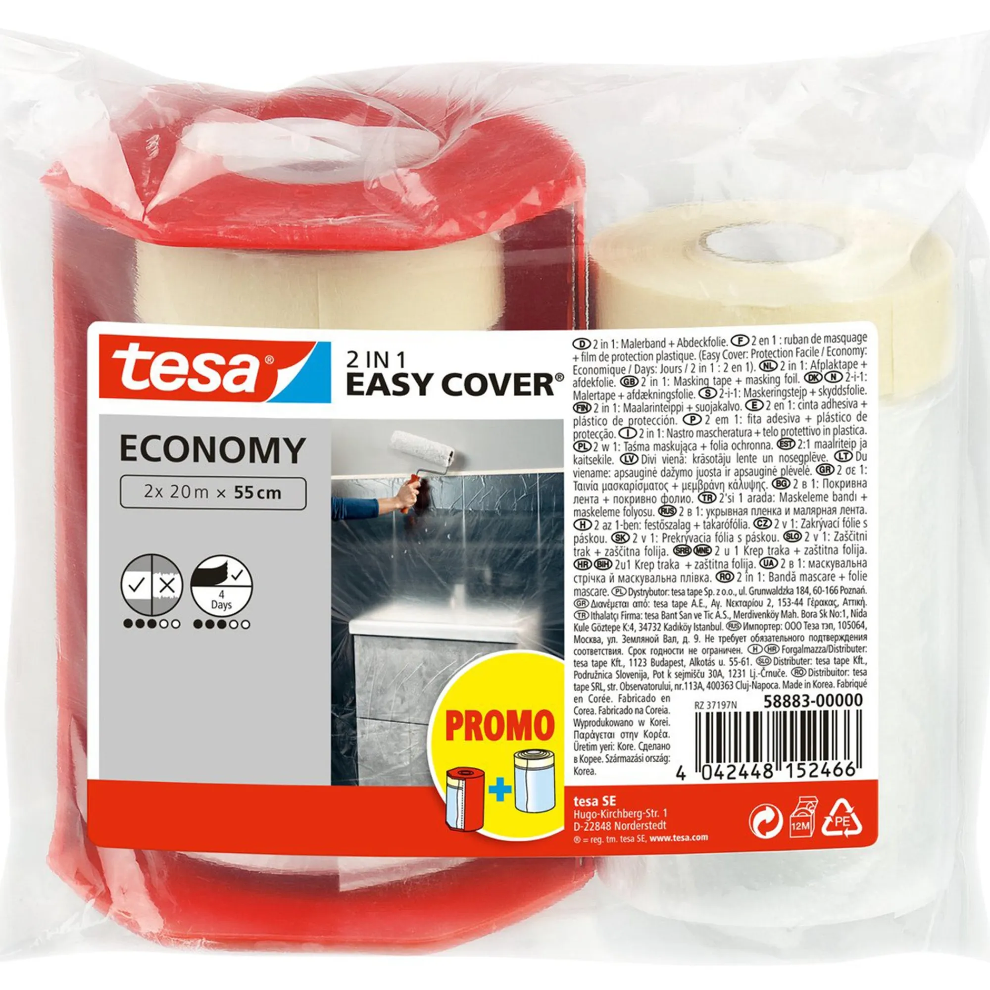 Tesa Verfspullen>Easy cover+navul 550mmx20M
