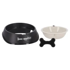 Friendly Pet Drink- En Voerbak Hond>Eetpot hond Osto slow zwart 400ml