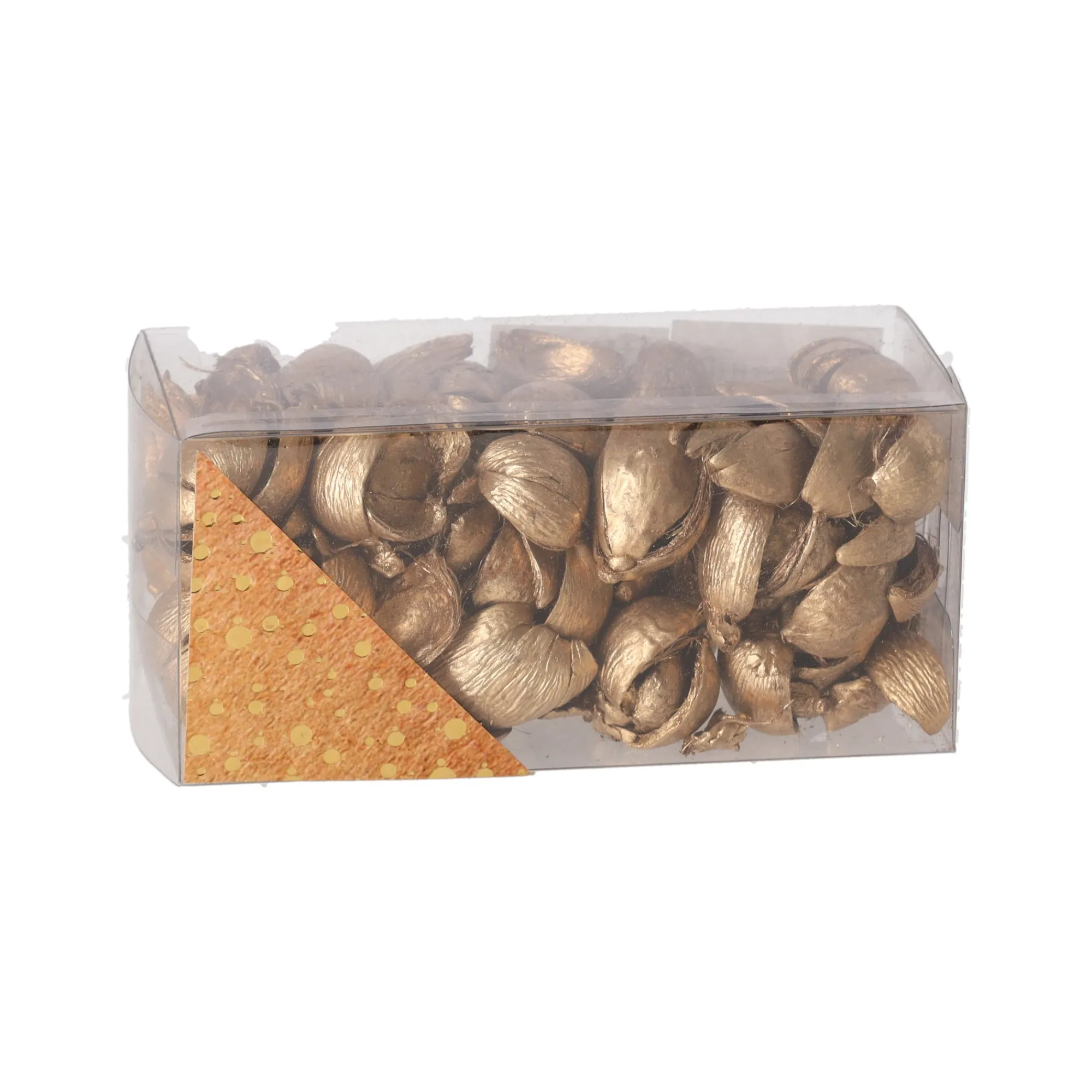 Natural Collections Woondecoratie>Exotische mix natuur goud 6 x 6 x 14 cm 6 assorti