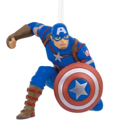 Hallmark Kerstdecoratie|Kerstballen>Famous character Captain America