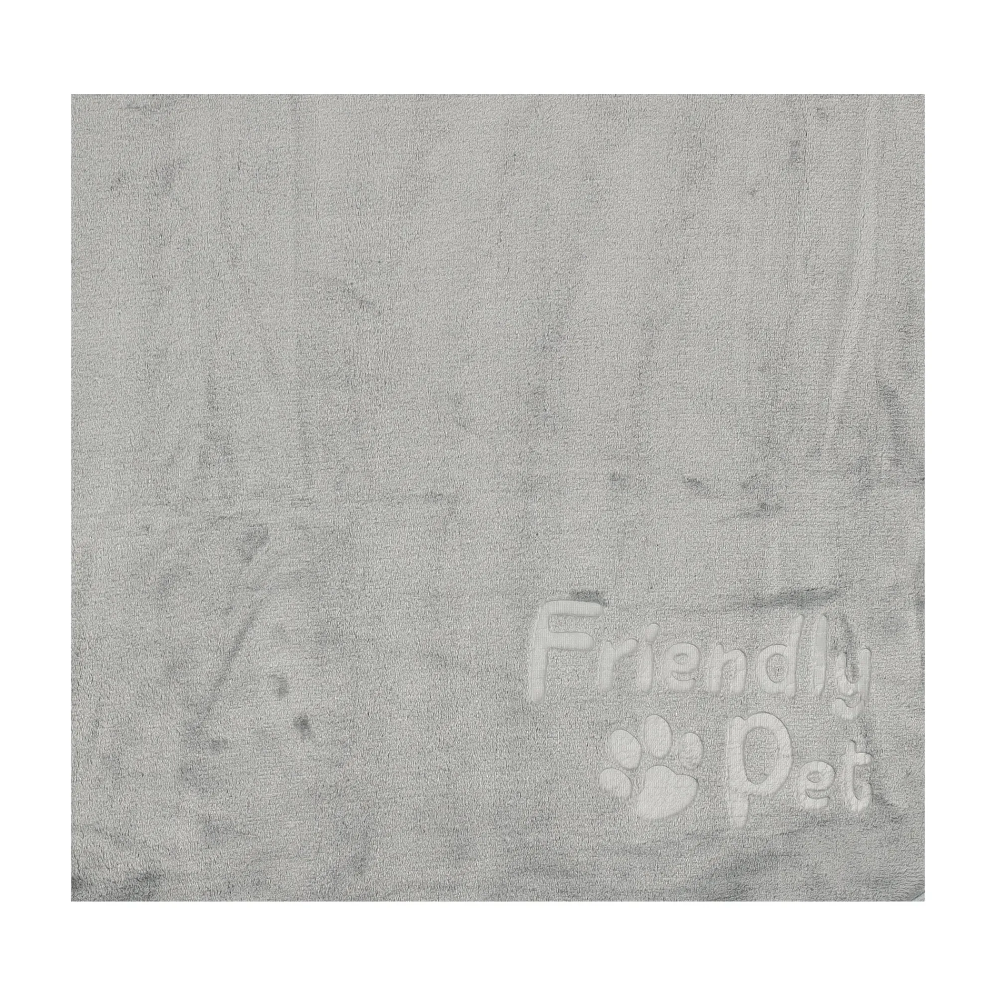 Friendly Pet Hondenverzorging>Fleece flanel poot 70x100cm grijs