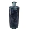 Natural Collections Vazen En Potten>Fles glas recycle blauw 15 x 40 cm