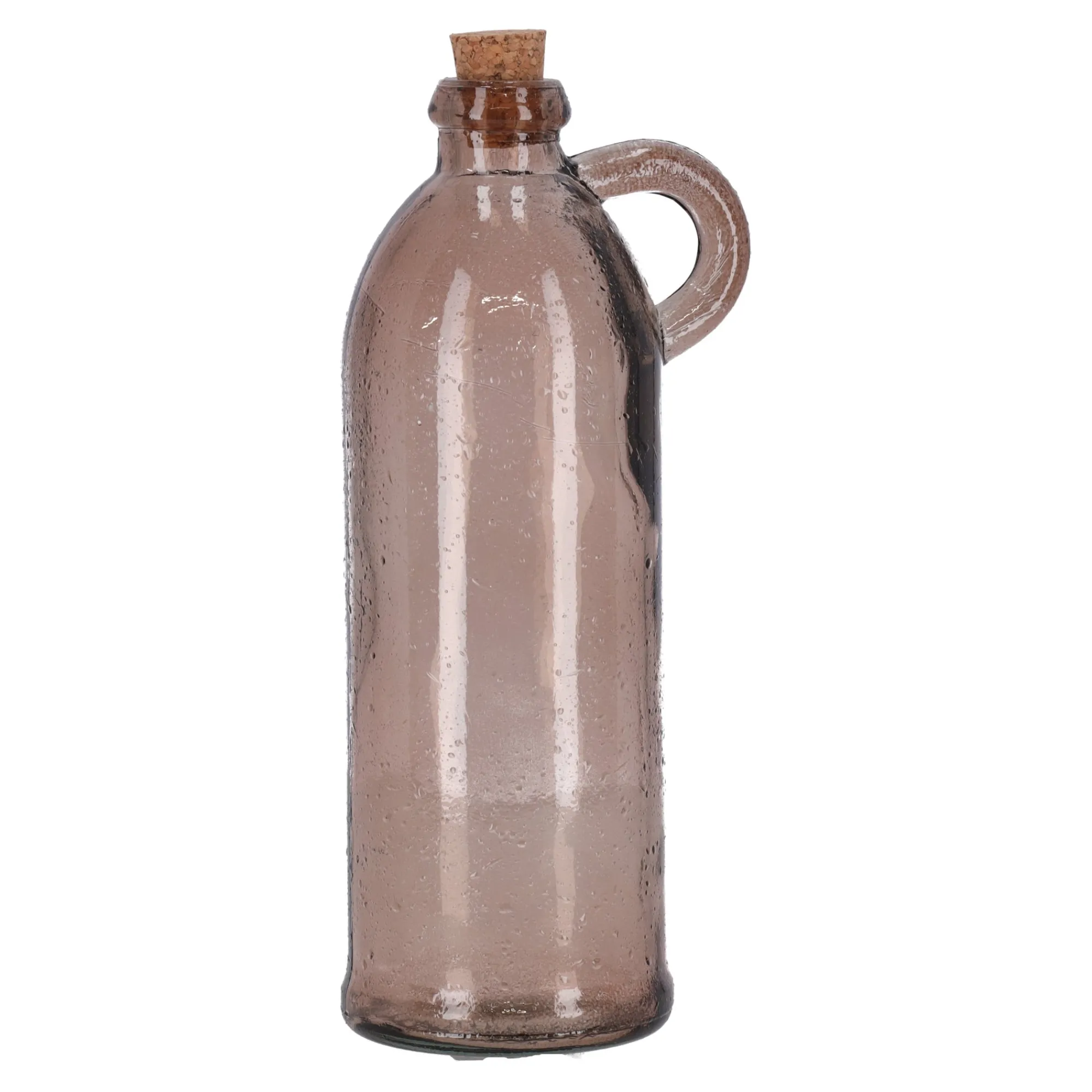 Woondecoratie>Fles glas Sitia taupe 22 x 8 cm